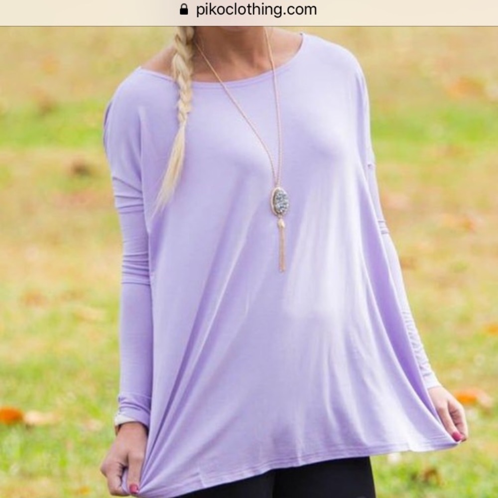Piko Medium long sleeve top! Lilac